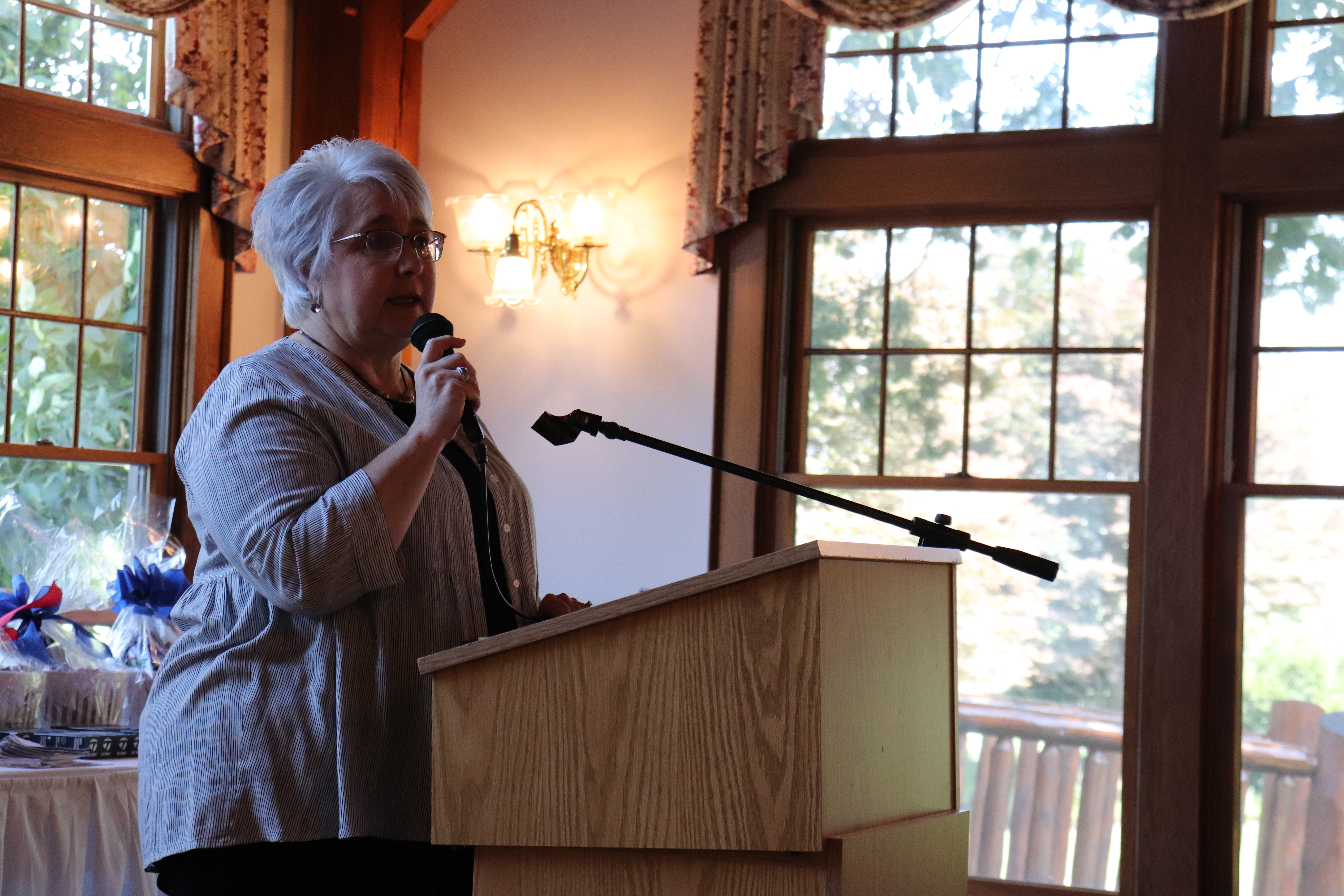 Executive Director Mary Lou Harju Speaking