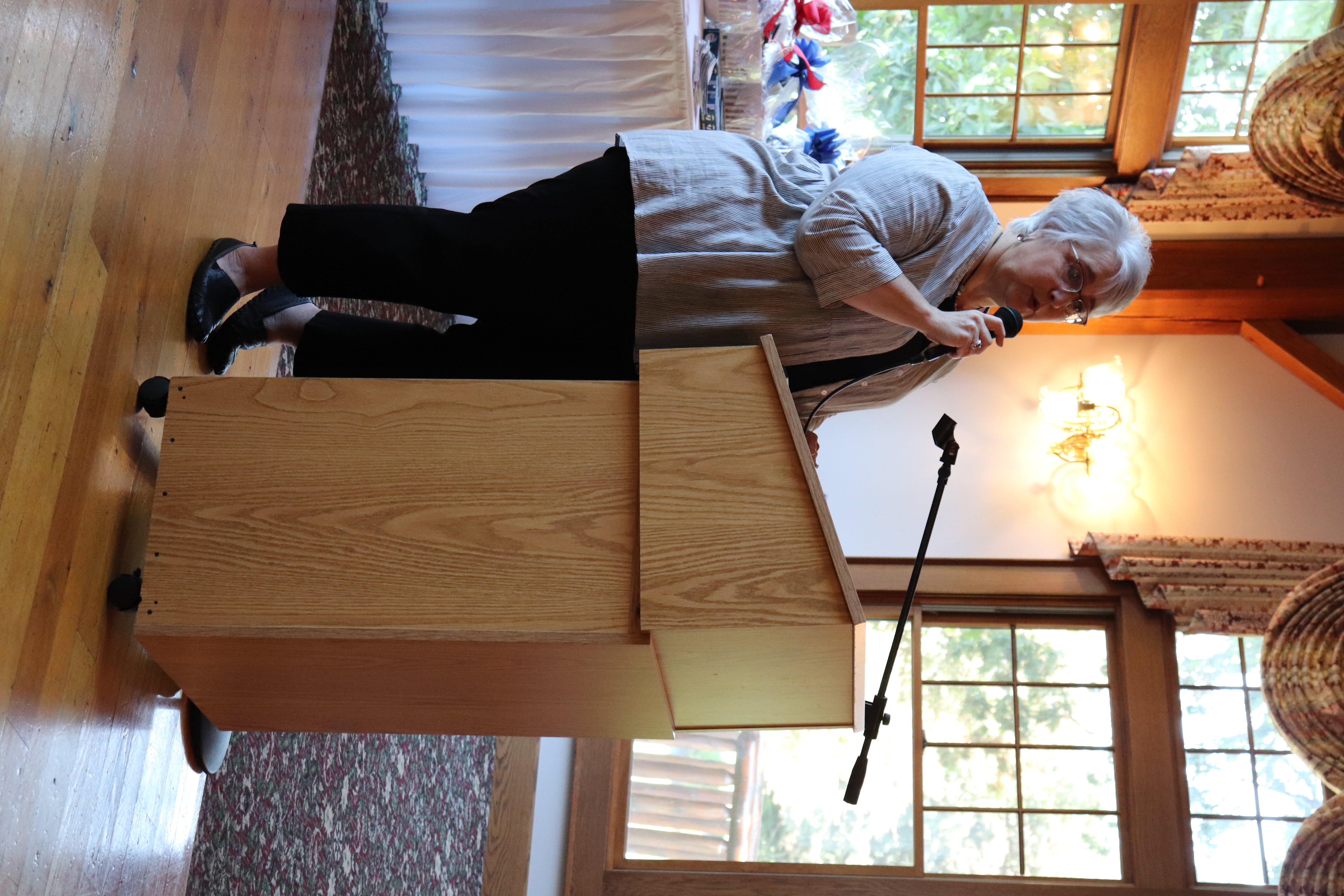 Executive Director Mary Lou Harju Speaking