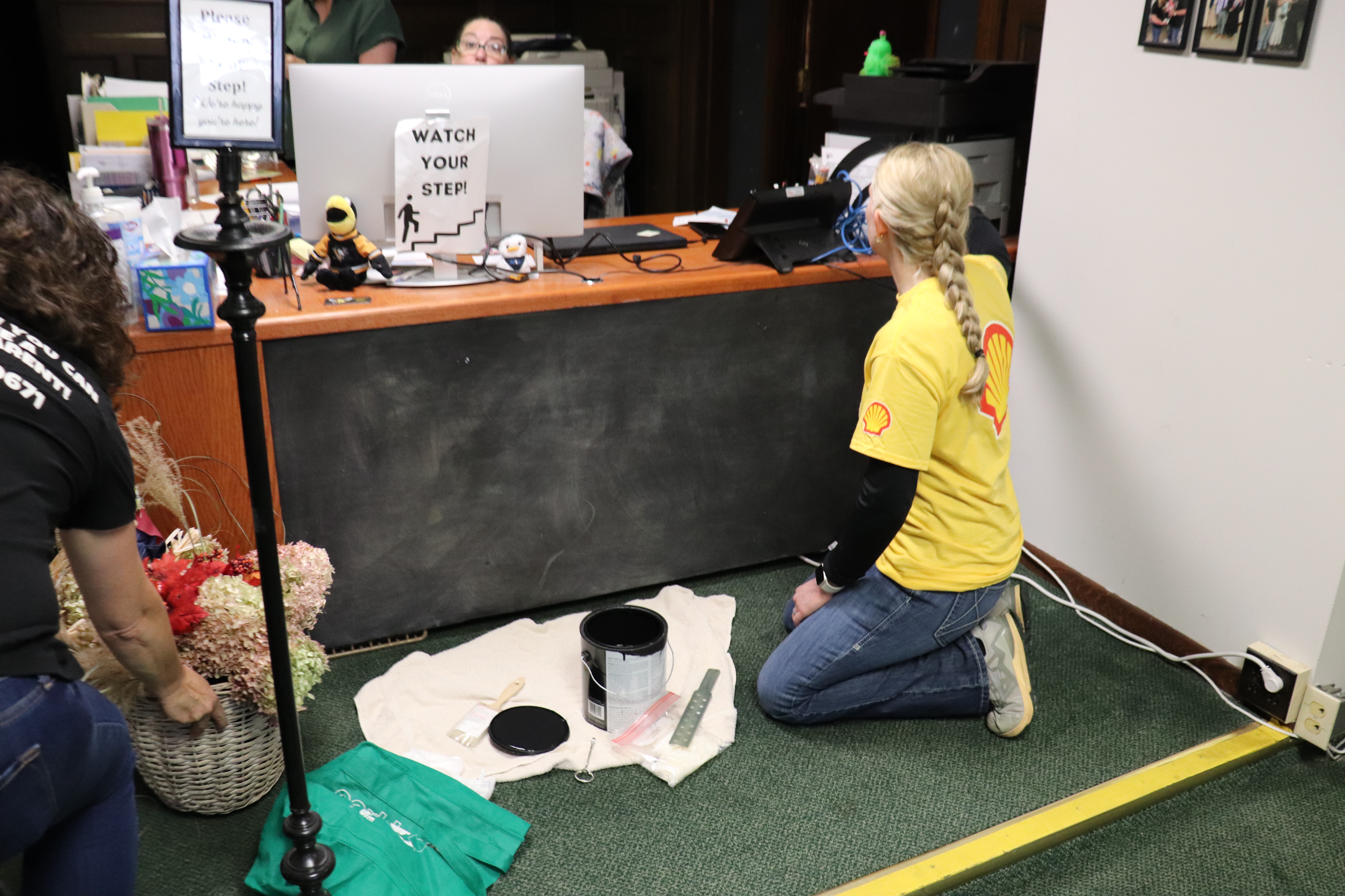 Volunteer painting