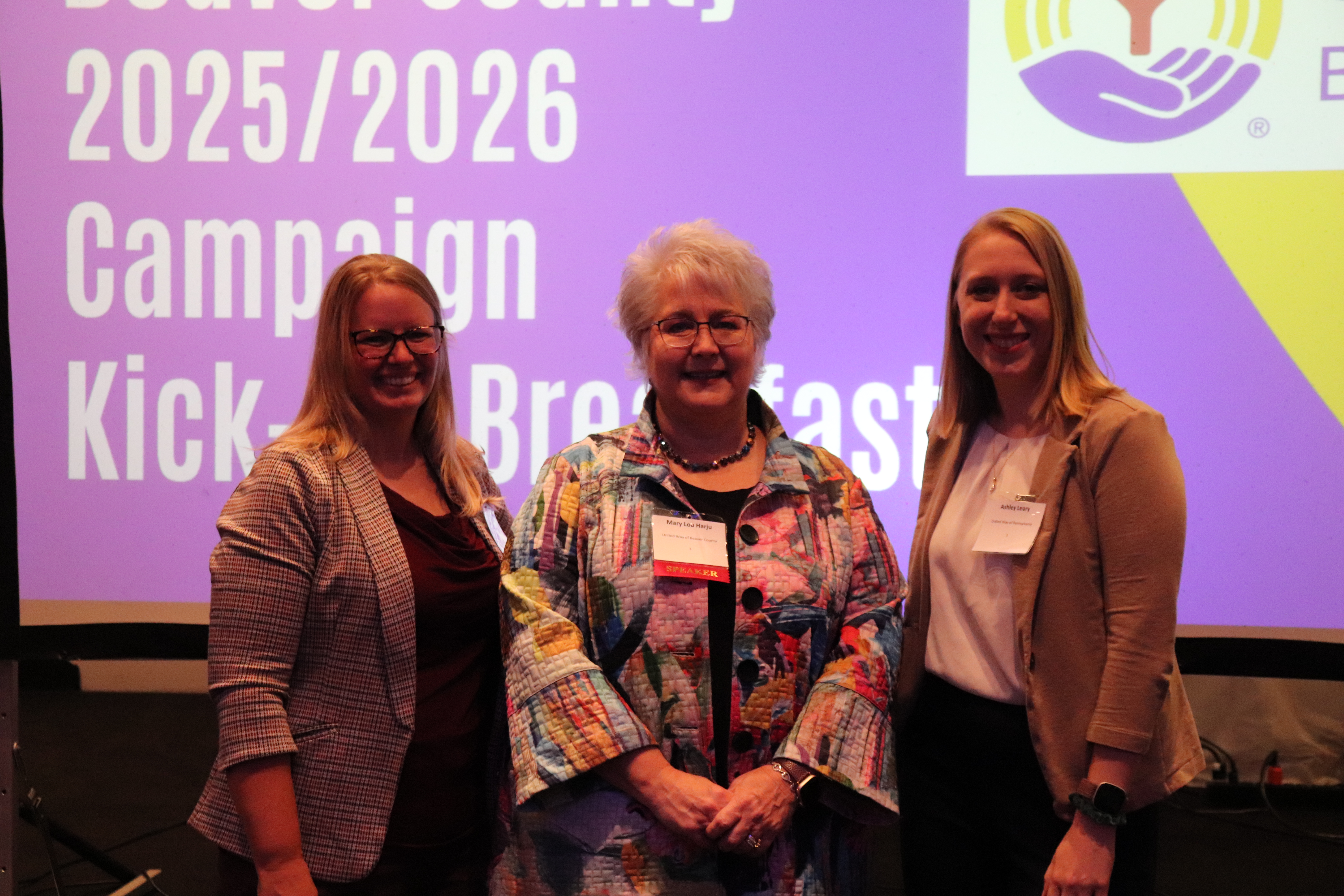Kim Amsler, Ashley Leary, and our Executive Director, Mary Lou Harju